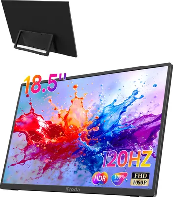 Immagine prodotto di Monitor portatile da 18,5 pollici, 100% sRGB, risoluzione 1080P
