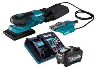 Produktbild von Makita BO 005 CGT101 Akku Schwingschleifer 40 V max. 80 x 130 mm 3,0 mm Hub Brushless + 1x Akku 5,0 Ah + Ladegerät