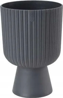 Produktbild von KADAX Blumentopf in Kelchform "Golem", aus Kunststoff, Pflanzgefäß, Pflanzschale, 18 cm, Anthrazit