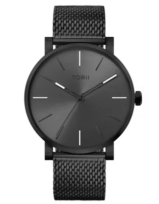 Produktbild von Herrenuhr TORII B45BG.AB in klassischem Schwarz zum Schwimmen.