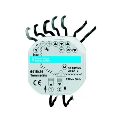 Zdjęcie produktu dla Busch-Jaeger 6415/24 | Busch-Jalousiecontrol® II przekaźnik odcinający DC napędy 2-kanałowe