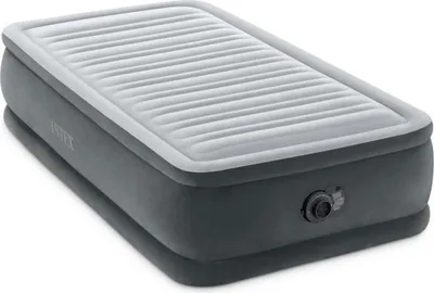 Immagine prodotto di Letto gonfiabile Intex Comfort Plush, letto singolo, 100 x 190 cm, Fiber-Tech, pompa elettrica integrata