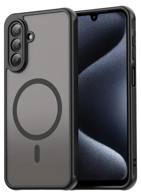 Immagine prodotto di Custodia magnetica MagSafe per Samsung Galaxy A17 5G con protezione per fotocamera, nero opaco