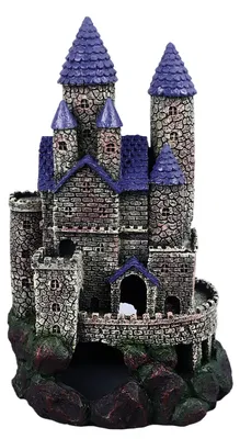 Produktbild von Aquarium-Schloss-Dekoration, Kunstharz-Versteck, Höhle, Aquarium-Haus-Ornament für Süßwasser, Salzwasser