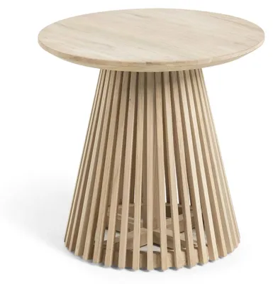Produktbild von Beistelltisch Jeanette massives Teakholz Ø 50 cm