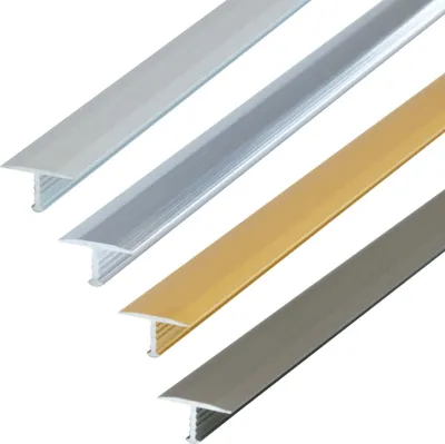 Produktbild von Dalsys T-Profil, Übergangsprofil 100cm x 13mm Bodenprofil aus eloxiertem Aluminium, Silber