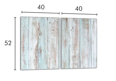 Obrázok produktu pre Ochranný sklenený plech na sporák 2x40x52 Drevo