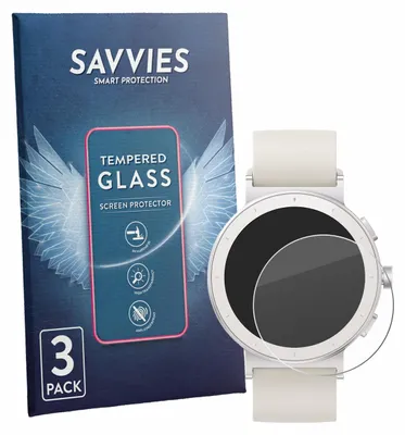 Produktbild von 3x Savvies Schutzglas für realme Watch S5 Displayschutz 9H Glas klar transparent