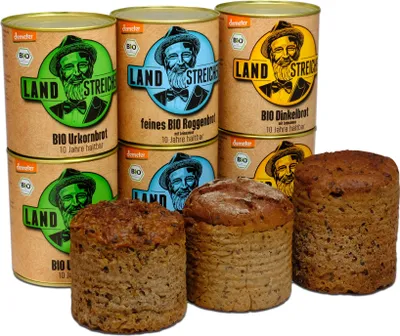 Produktbild von Demeter  Probierpaket: 2x Feines Roggenbrot - 2x Dinkelbrot - 2x Urkornbrot