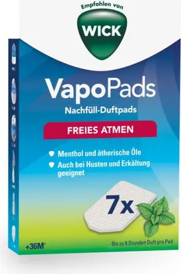Image de Wick wh7 vapopads Après avoir rempli les pastilles parfumées, menthol