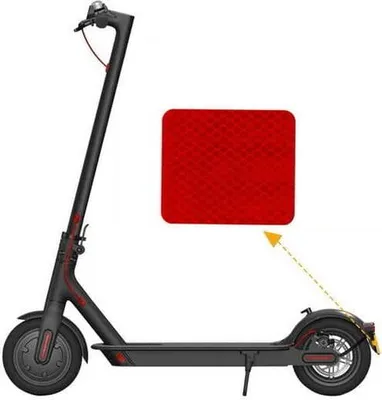 Produktbild von Reflektierender Heckflügelaufkleber für Xiaomi PRO 2 / 1S / Mi 3 - ROT