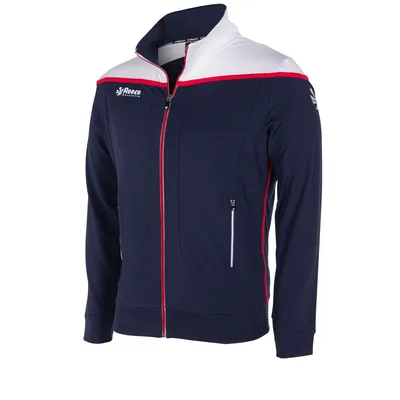 Produktbild von Reece Varsity Stretched Fit Jacket Full Zip Herren - Marine / Weiß / Rot