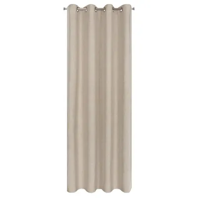 Zdjęcie produktu dla Eurofirany 408993, Przezroczysty, Beżowy, Monochromatyczny, Poliester, Oczko, 210 g/m²