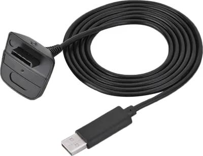 Produktbild von Für Microsoft für Xbox 360 Wireless Controller USB Ladegerät Schnellladekabel Kabel (Schwarz)