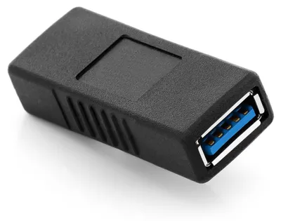 Produktbild von deleyCON USB 3.0 Adapter Kupplung A-Buchse auf A-Buchse - Schwarz