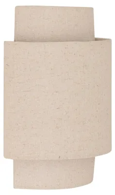 Produktbild von Wandleuchte NAHEL mit Textilschirm in Leinenfarbe, H. 27 cm