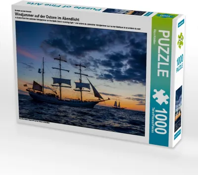 Produktbild von Calvendo Ein Motiv aus dem Kalender Windjammer auf der Ostsee im Abendlicht 1000 Teile Puzzle quer 640x480mm, Ködder Rico; 7294418