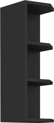 Image de Armoire d’angle supérieure AGAFIJA – largeur 30 cm, noir