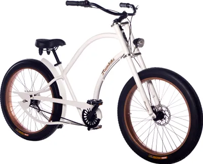 Produktbild von Plumbike Grand Chopper Fahrrad 26" Scheibenbremse, Jake - Weiß, 7-Gang Shimano Inter