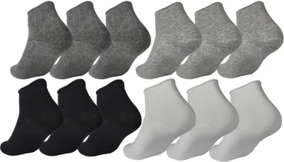 Produktbild von 12 Paar Damen Sneaker Socken Rollrand-Socken – Komfort ohne Druck Baumwolle ohne rutschen, 12 Paar 35-38