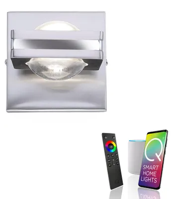Immagine prodotto di Paul Neuhaus 9115-55 Paul Neuhaus Q-FISHEYE Smart Home Wandleuchte silber 6 W