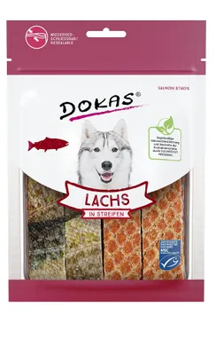 Produktbild von DOKAS - Lachs in Streifen 1er Pack (1 x 100g)