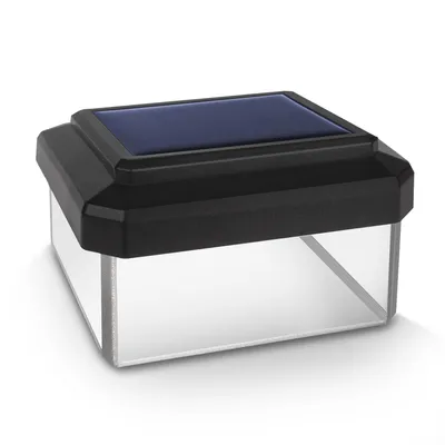 Image de Lampe solaire à mât à LED GreenBlue, 4 pièces, 60 x 40 mm, boîtier incurvé, GB125