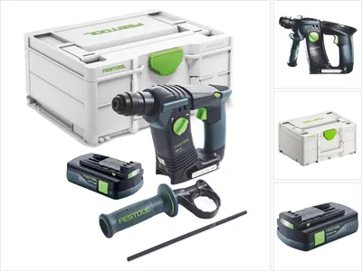 Zdjęcie produktu dla Festool BHC 18-Basic akumulatorowa wiertarko-wkrętarka 18 V 1,8 J SDS Plus Brushless + 1x akumulator 3,0 Ah + Systainer - bez ładowarki