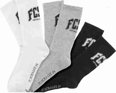 Produktbild von FC Schalke 04 S04 Socke 3er Pack FCS04 Gr. 39-42