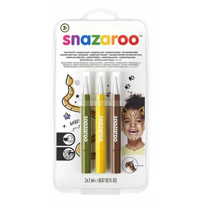 Zdjęcie produktu dla Pióro pędzelkowe SNAZAROO z farbą do twarzy - Dżungla