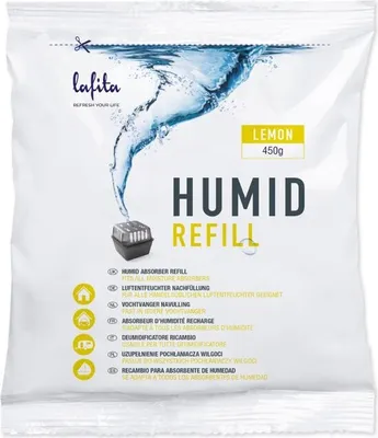 Produktbild von Lafita Lafita - Nachfüllpackung Feuchtigkeitsfänger - 1 Stück - 450 Gramm - Zitrone - universal - hergestellt in NL
