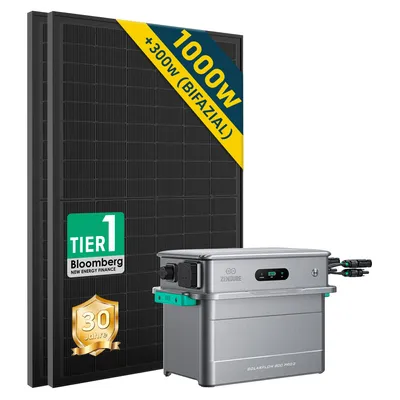 Produktbild von Balkonkraftwerk mit Speicher 1000w(500*2) mit Zendure 800 pro2, ohne Halterung