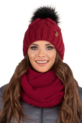 Image de Vivisence 7014kmpl maroon uni set hat+comforter