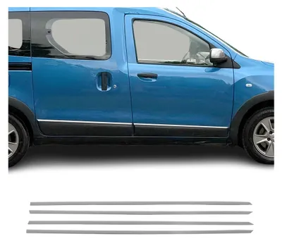 Image de Garniture Baguette de porte latérale pour Dacia Dokker 2012-2021 acier inox 4Pcs