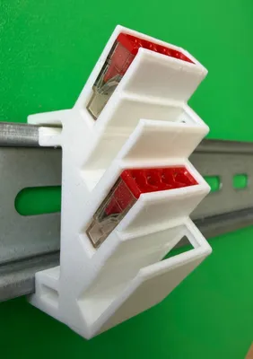 Produktbild von SOIXX Hutschienenhalter XWD für WAGO 4x 2273-204 DIN Rail Hutschiene Halter Weiß