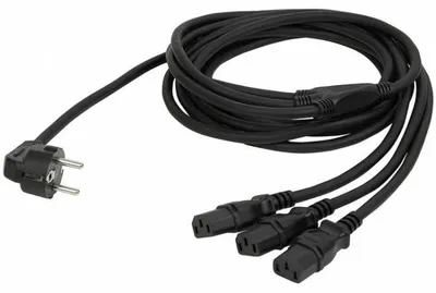Zdjęcie produktu dla Rozgałęźnik DAP Schuko na 3 IEC 3 m