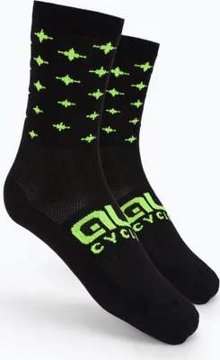 Immagine prodotto di Calzini da ciclismo Alé Cycling Stars Socks neri/gialli