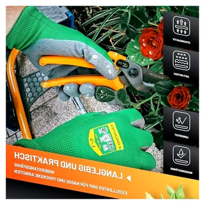 Produktbild von Gartenhandschuhe für Herren und Damen, dornenfest, Größe L