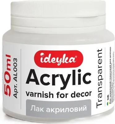 Obrázok produktu pre Lesklý akrylový lak na dekorácie 50 ml