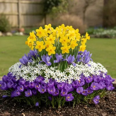 Immagine prodotto di Bulbi da fiore primaverili per fiori selvatici - 60 bulbi perenni, resistenti al gelo - Collezione di piante da fiore primaverili - Piante vere provenienti dall'Olanda - adatte per giardino, vasi e balcone (non semi, non artificiali)
