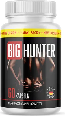 Produktbild von Big Hunter Kapseln - Liebe, Lust und Leidenschaft - für aktive Männer - 60 Kapseln 1x