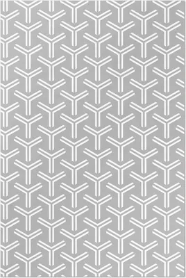 Produktbild von Regelmäßiges dekoratives Muster – Vinylteppich – 100x150 cm – Indoor Teppich – Flur – Pflegeleicht – Modern