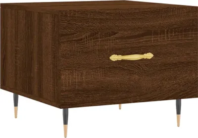 Obrázek produktu pro vidaXL Konferenční stolek Brown Oak Optics 50x50x40 cm Materiál dřeva