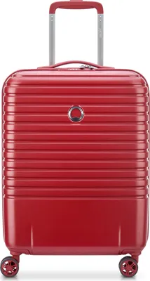 Image de DELSEY PARIS trolley Caumartin + 4 Double Rolls Cabin Trolley 55 Slim Line Red rouge