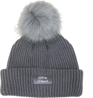 Produktbild von Kentucky Horsewear Mütze Bommel Strickmütze Kunstpelz Grau