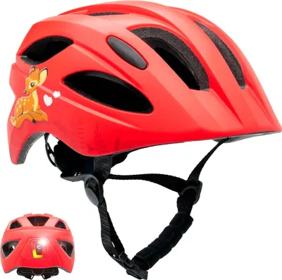 Produktbild von Kinderfahrradhelm 6-12 Jahre |Hübsches Rot| EN1078