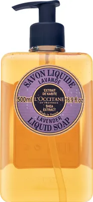 Produktbild von L'Occitane Shea Butter, Hände, Flüssigseife, Pumpenflasche, Reinigend, Weichmachend, Lavendel, 500 ml