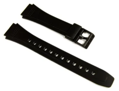 Produktbild von Casio Ersatzband Uhrenarmband Resin 18mm schwarz DB-36-1AVEF DB-36