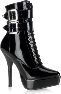 Produktbild von INDULGE-1026 Damen Booties von Devious, Schwarz Lack , EU 43, US 13