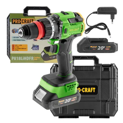 Obrázok produktu pre Akumulátorový vŕtač-skrutkovač Procraft PA18LiH DFR